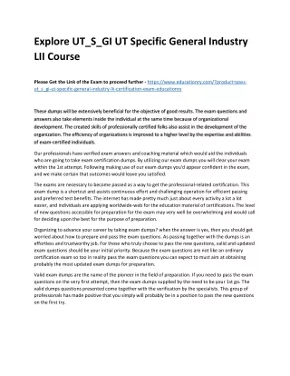 explore ut s gi ut specific general industry