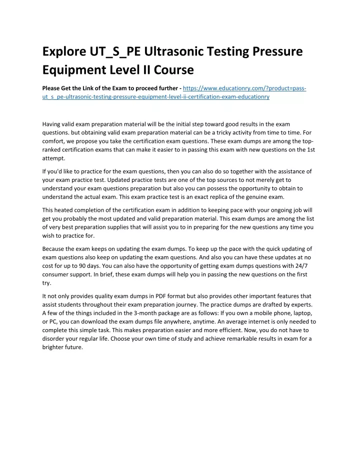 explore ut s pe ultrasonic testing pressure