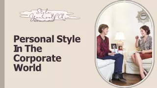 Personal Style In The Corporate World
