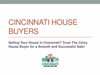 Cincinnati House Buyers