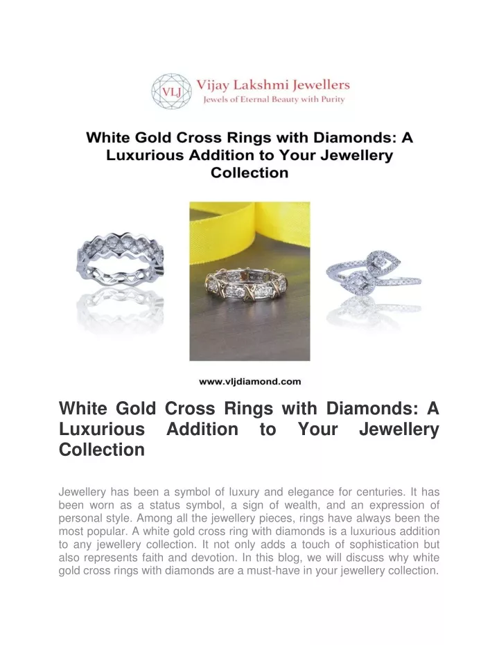 white gold cross rings with diamonds a luxurious