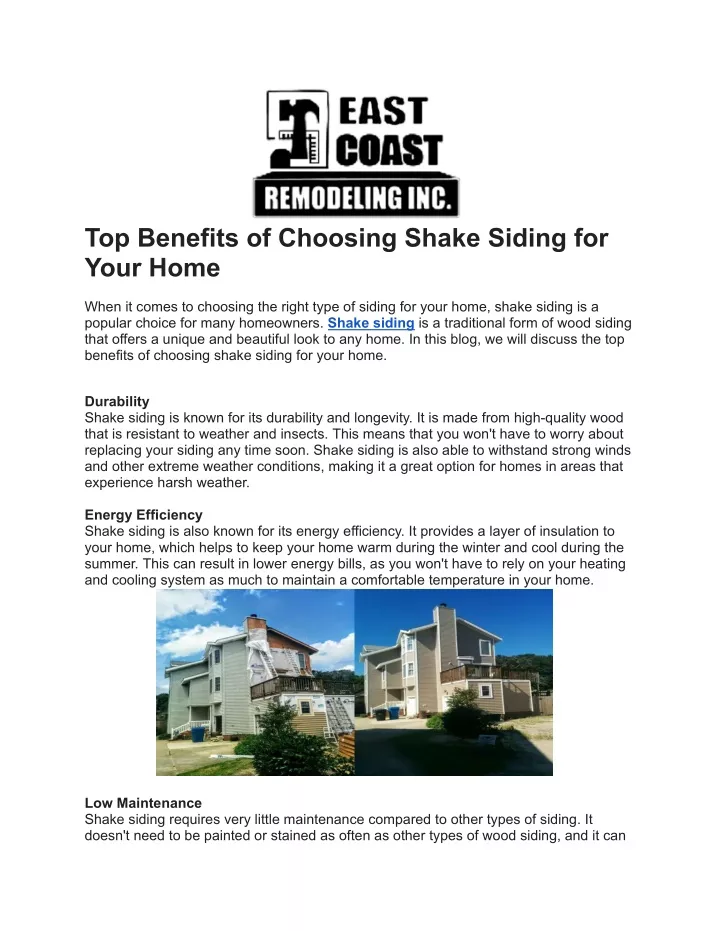 top benefits of choosing shake siding for your