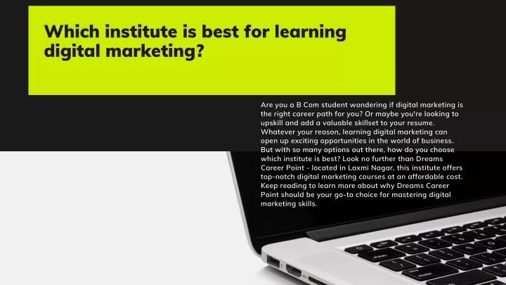 which institute is best for learning digital