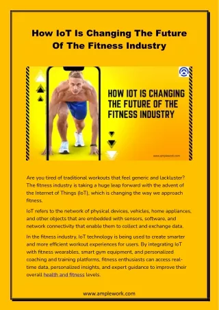 how iot is changing the future of the fitness