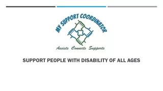 Trusted NDIS Support Coordinator Service Provider | My Support Coordinator