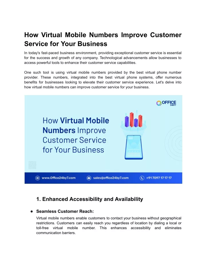 how virtual mobile numbers improve customer