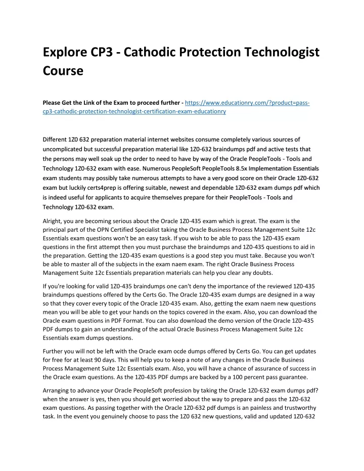 explore cp3 cathodic protection technologist