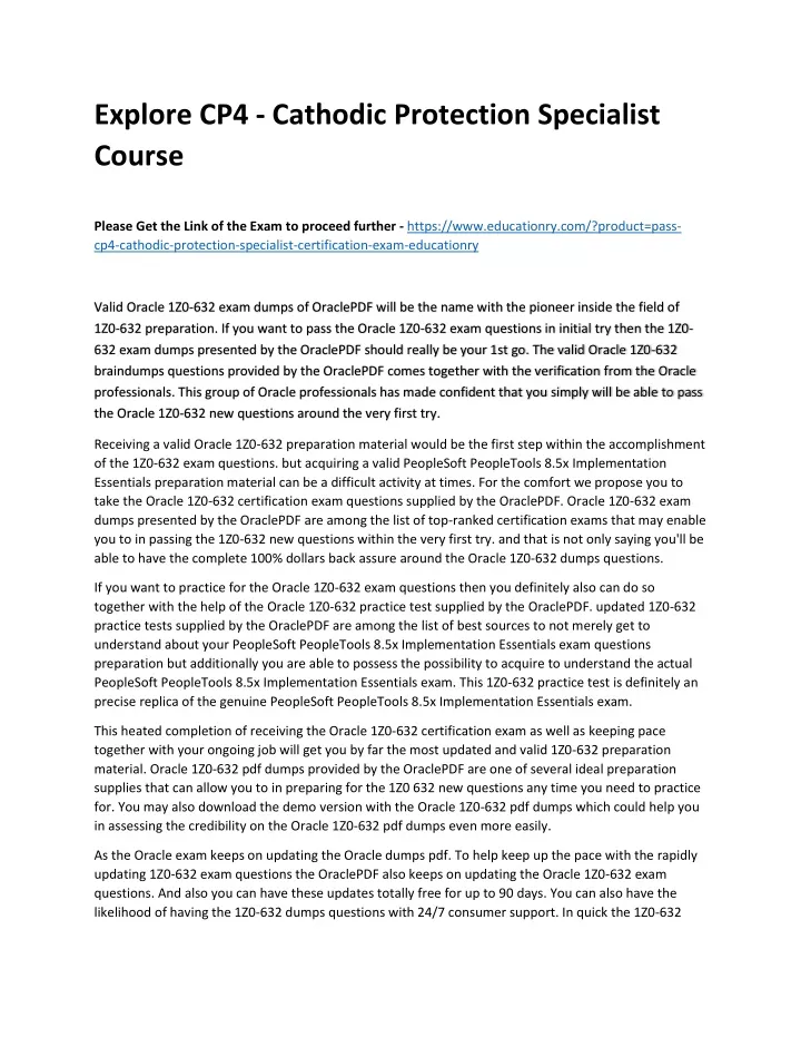 explore cp4 cathodic protection specialist course