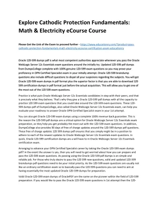 explore cathodic protection fundamentals math