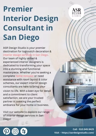 Premier Interior Design Consultant in San Diego