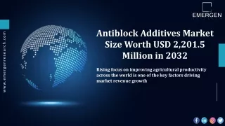 antiblock additives market size worth