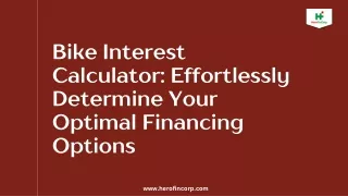 Bike Interest Calculator Effortlessly Determine Your Optimal Financing Options
