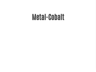 Metal-Cobalt