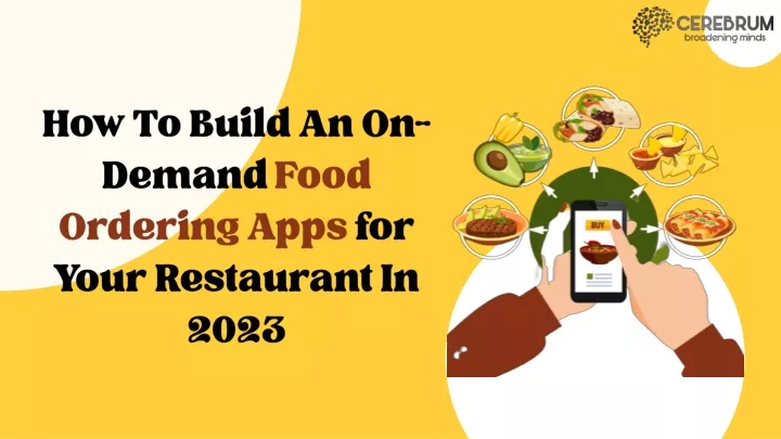 how to build an on demand food ordering apps
