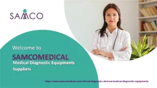 Medical Diagnostic Equipments Suppliers