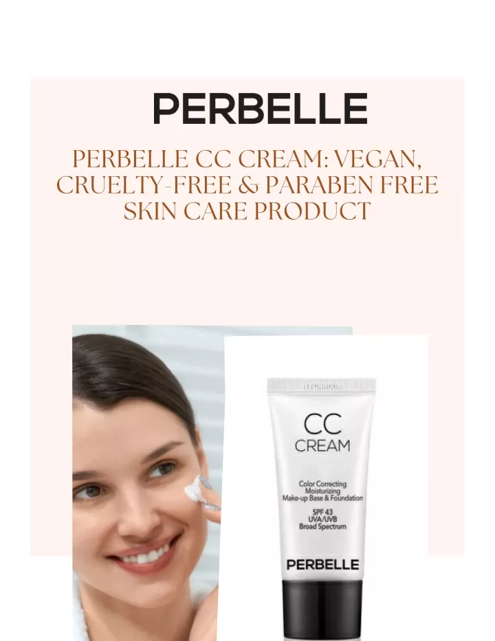 perbelle cc cream vegan cruelty free paraben free