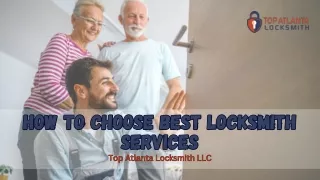 How to Choose Best Locksmith Services