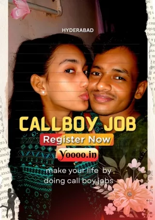 Make money through call boy jobs in Hyderabad