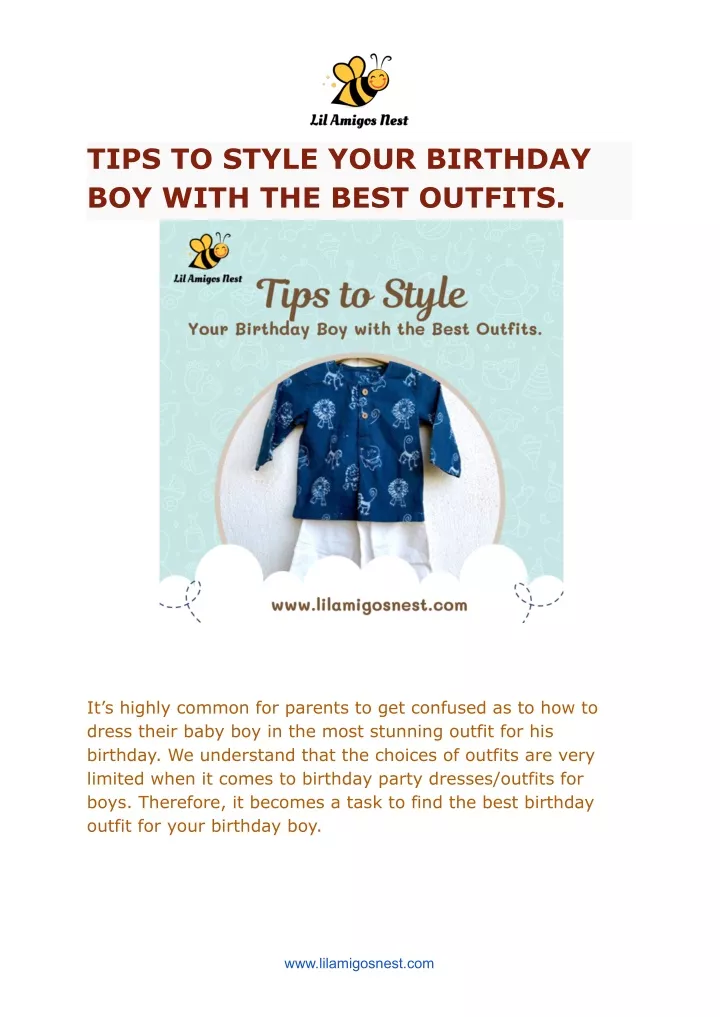 tips to style your birthday boy with the best