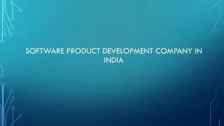 software product development company in india