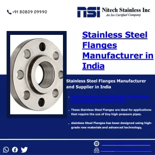 Flanges | Slip On Flanges |  Weld Neck Flanges | - Nitech Stainless Inc