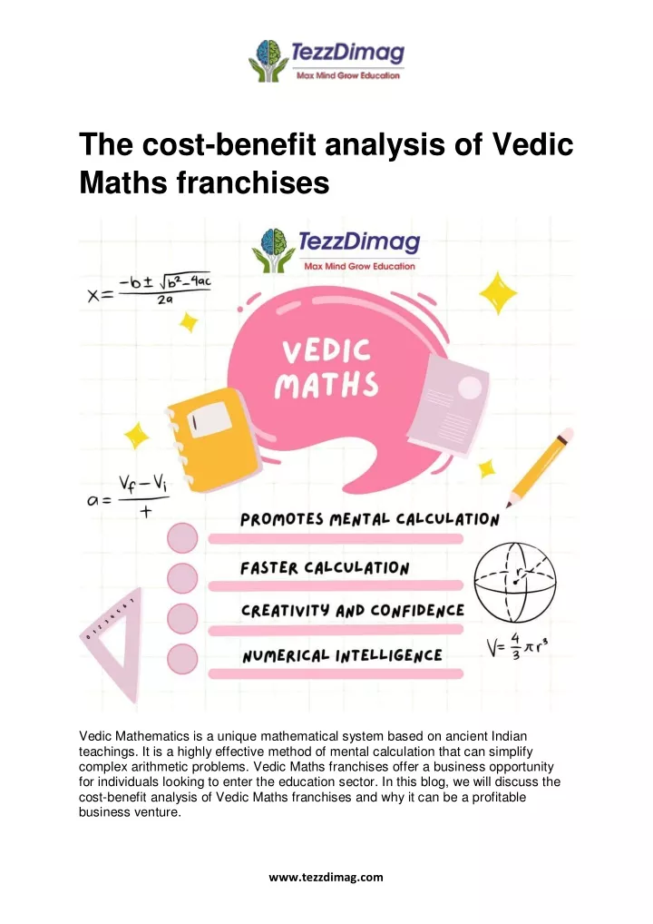 the cost benefit analysis of vedic maths