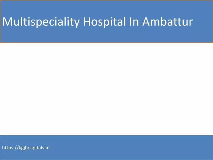 multispeciality hospital in ambattur