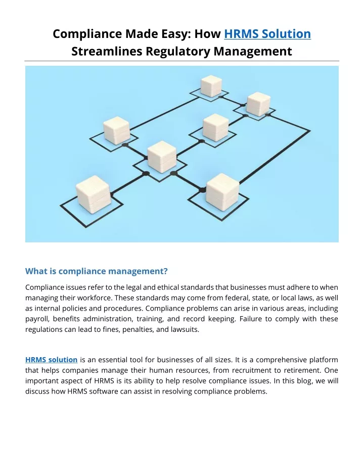 compliance made easy how hrms solution