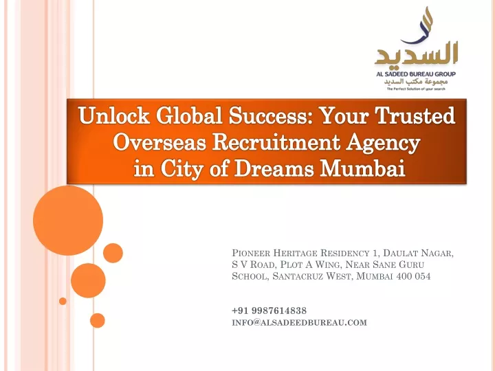 unlock global success your trusted overseas