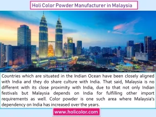 Holi Color Powder Manufacturers in Malaysia