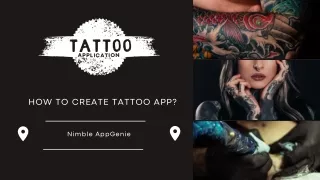How To Create Tattoo Design App?