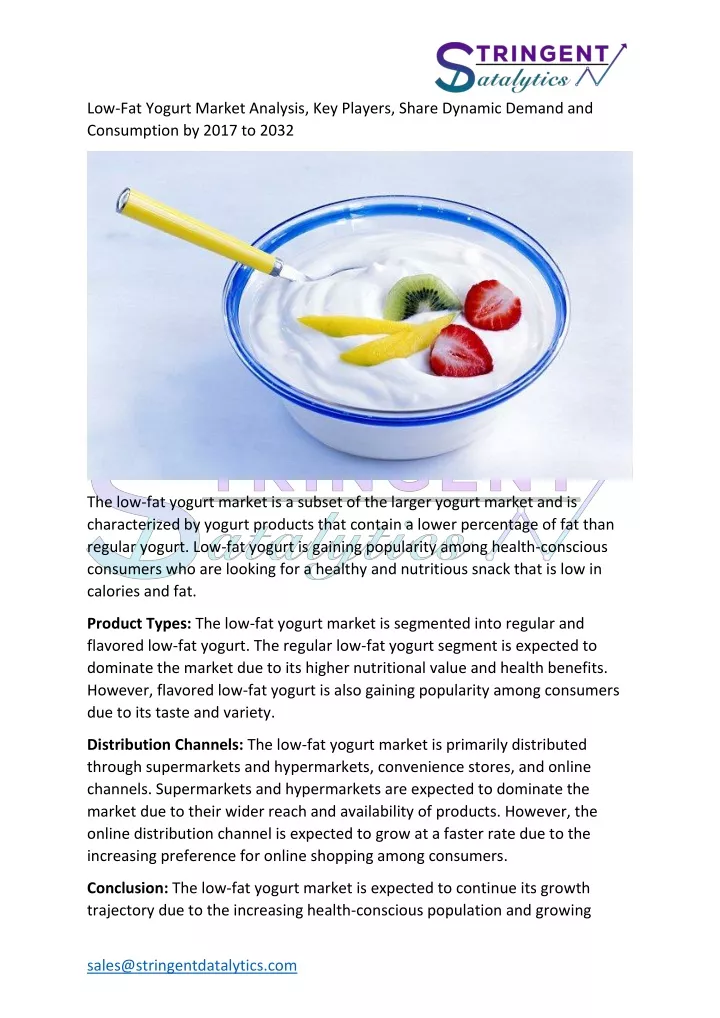 low fat yogurt market analysis key players share