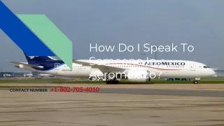 How Do I Speak To Someone In Aeromexico?