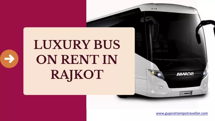 luxury bus on rent in rajkot