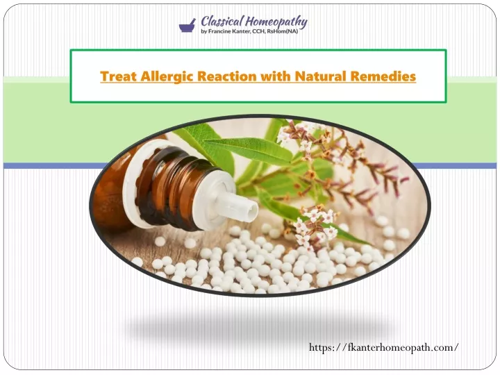 treat allergic reaction with natural remedies