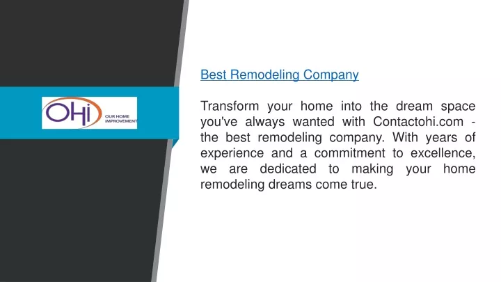 best remodeling company transform your home into