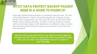 intuit data protect backup failed here is a guide to fixing it