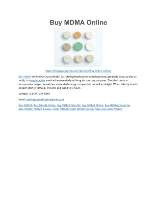 Buy MDMA Online