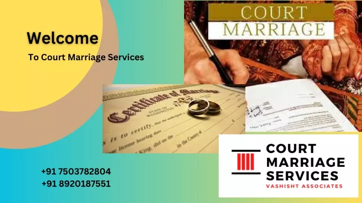to court marriage services