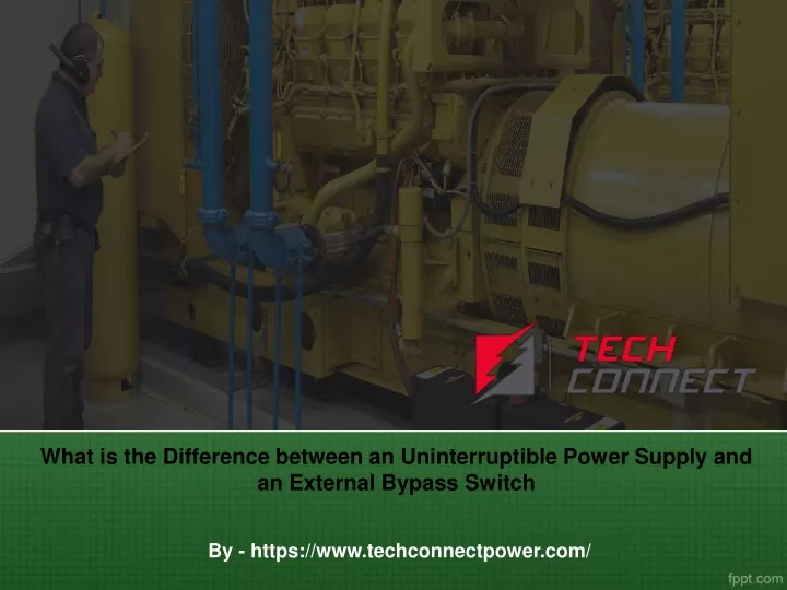 what is the difference between an uninterruptible power supply and an external bypass switch