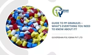 guide to pp granules what s everything you need to know about it