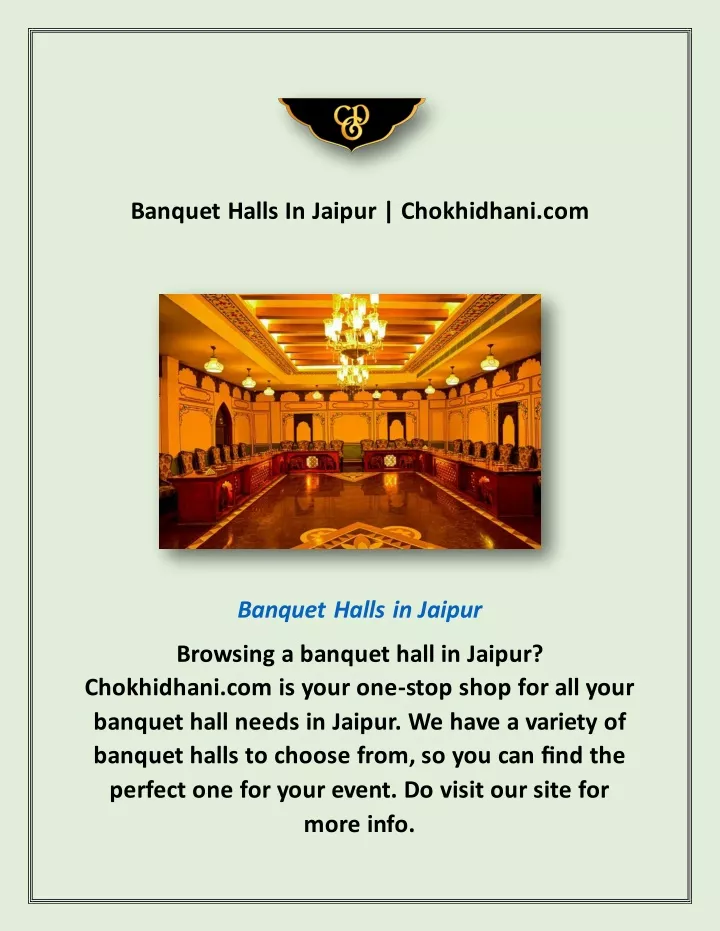 banquet halls in jaipur chokhidhani com