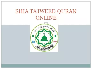 SHIA ONLINE TAJWEED QURAN