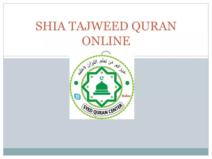 shia tajweed quran online