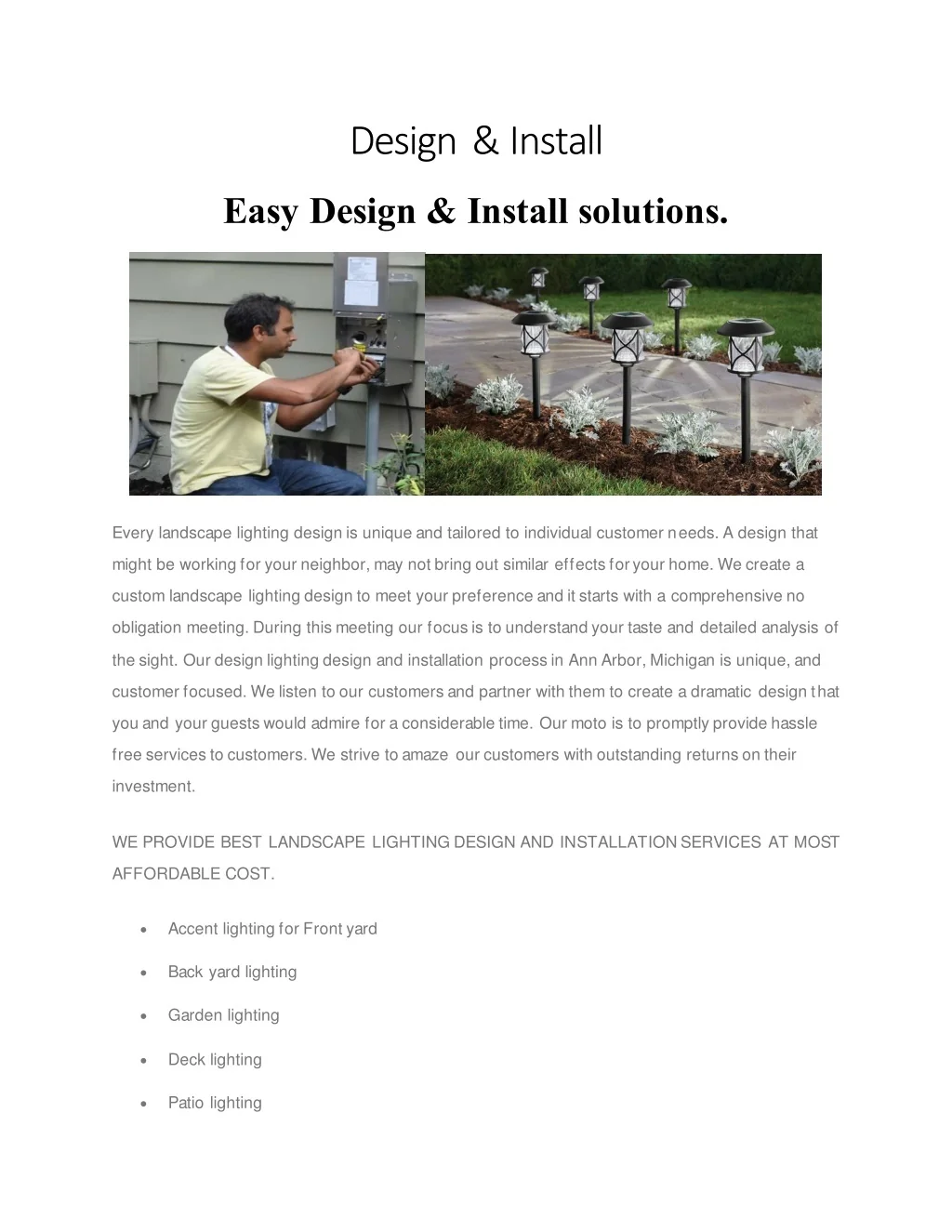Design/install PPT - Design & Install PowerPoint Presentation, free download - ID:12169045