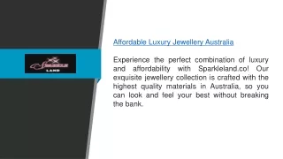 Affordable Luxury Jewellery Australia  Sparkleland.co