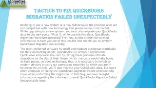 tactics to fix quickbooks migration failed unexpectedly
