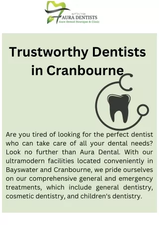 Trustworthy Dentists in Cranbourne