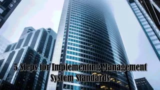 5 Steps for Implementing Management System Standards