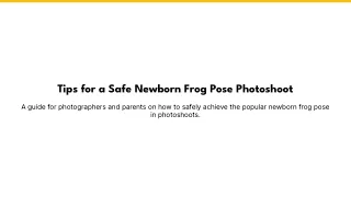 Tips for a Safe Newborn Frog Pose Photoshoot